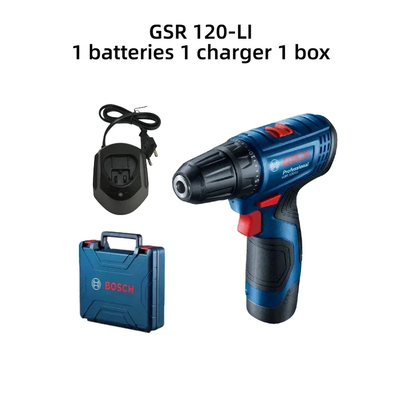 Impact Driver Cordless - Bosch GSR120-LI Electric Drill 12V Professional