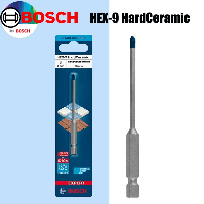 Power Tools Drill - BOSCH Hex-9 Hard Ceramic Drill Bits