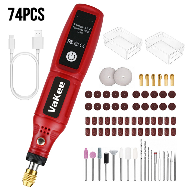 Impact Driver Cordless - Vakee Cordless Rotary Tool 15CM Mini