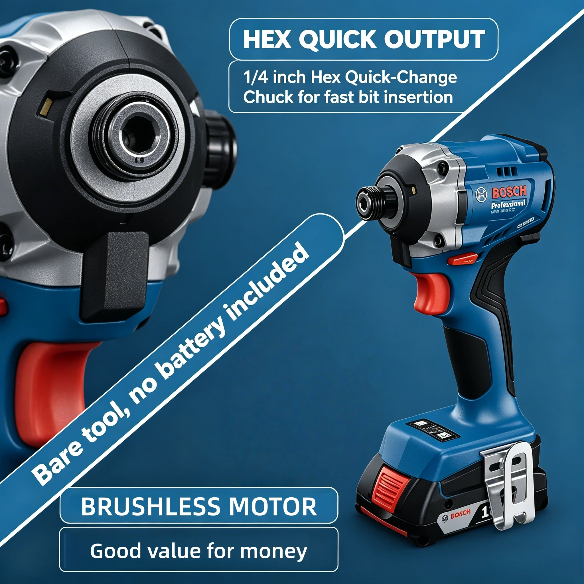 Bosch GDR 18V‑215 Brushless Co - огляд і ціна Impact Driver Cordless