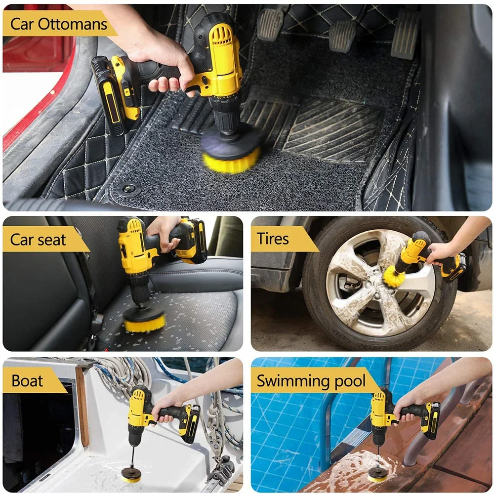 Drill Brush Attachment Set Pow - огляд і ціна Power Tools Windows