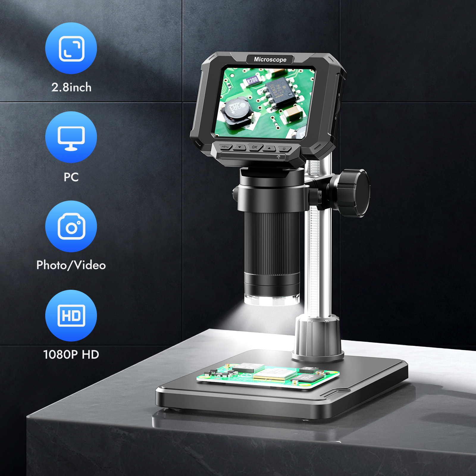2.8inch Digital Coin Microscop - огляд і ціна Power Tools Windows