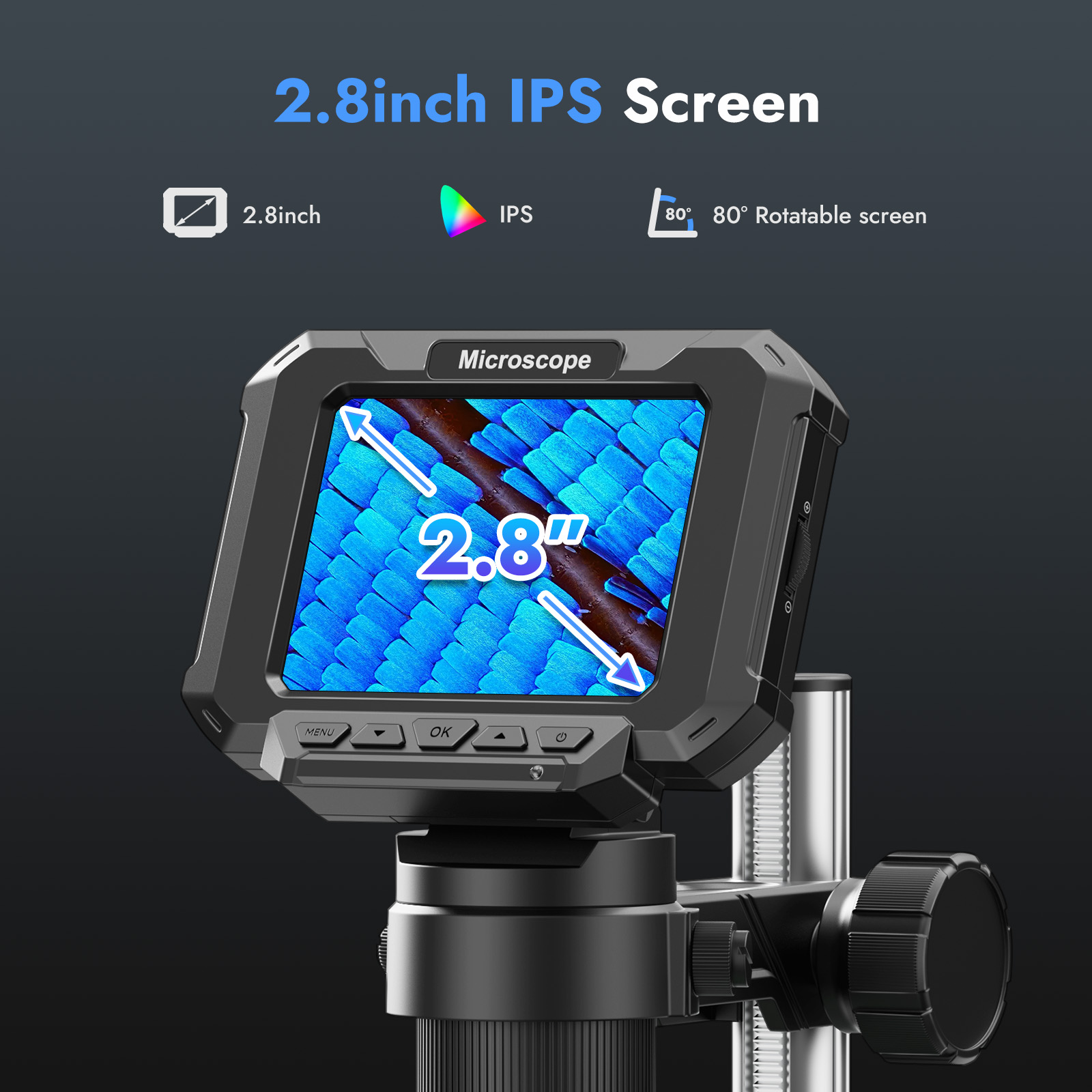 2.8inch Digital Coin Microscop - огляд і ціна Power Tools Windows