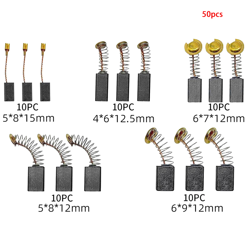 50pcs Durable Carbon Brush Rep - огляд і ціна Power Tools Spare Parts