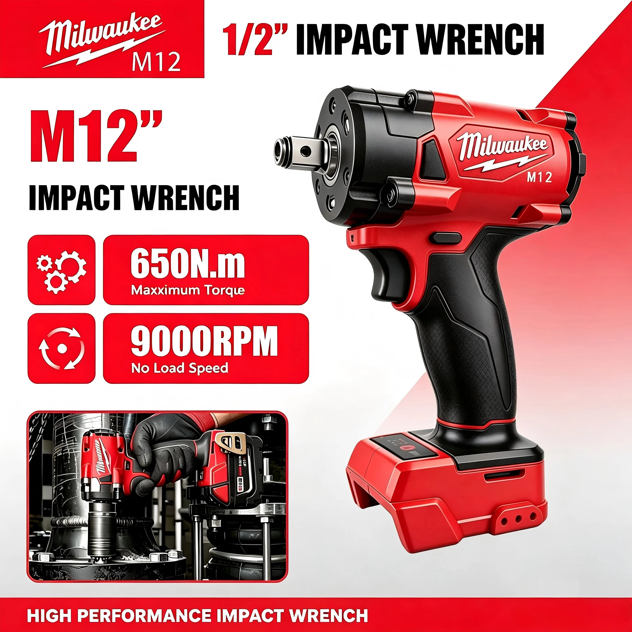 Milwaukee M12 1/2' M18 FUEL Br - огляд і ціна Milwaukee Drill M12 Fuel
