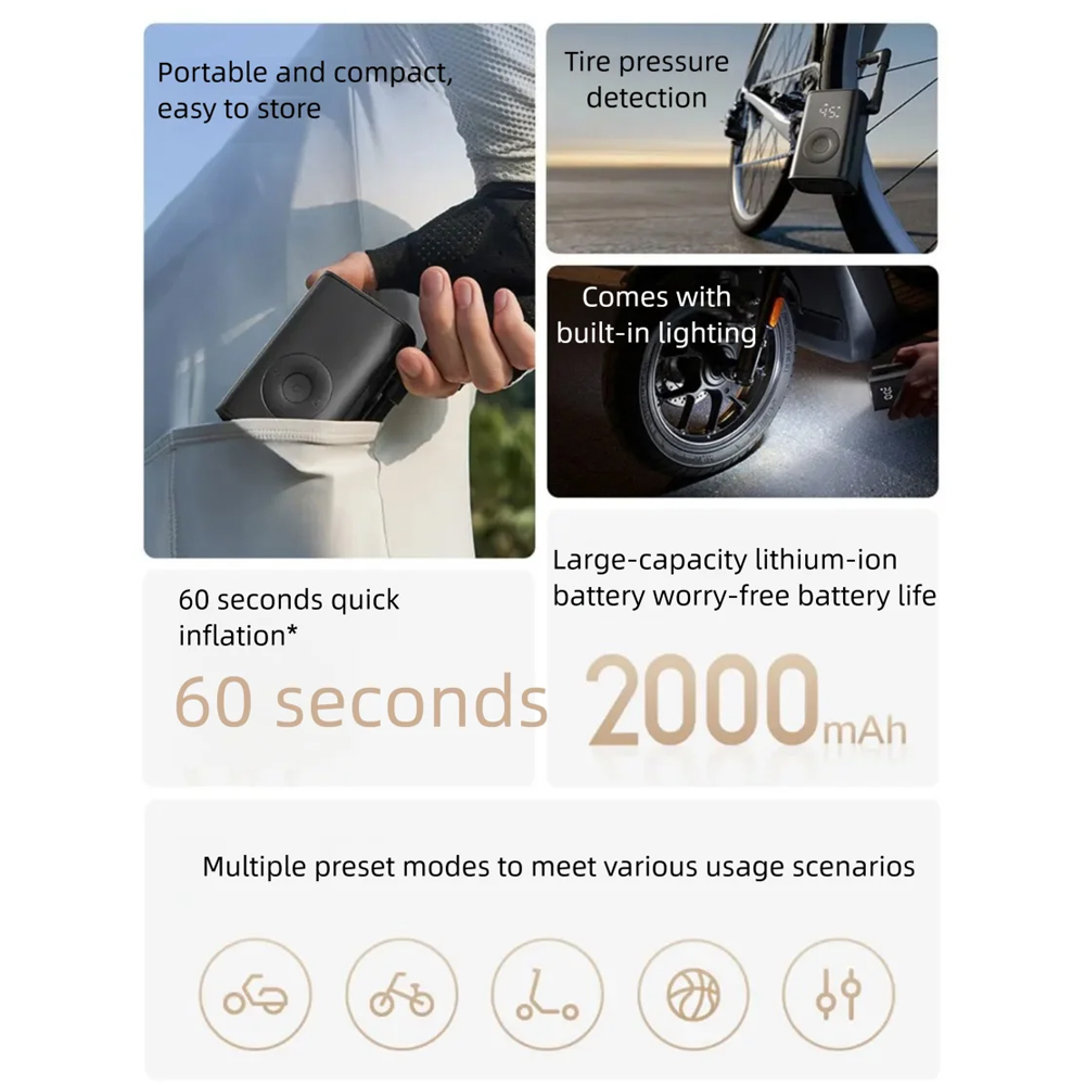 Mijia Portable Air Pump mini E - огляд і ціна Power Tools Display