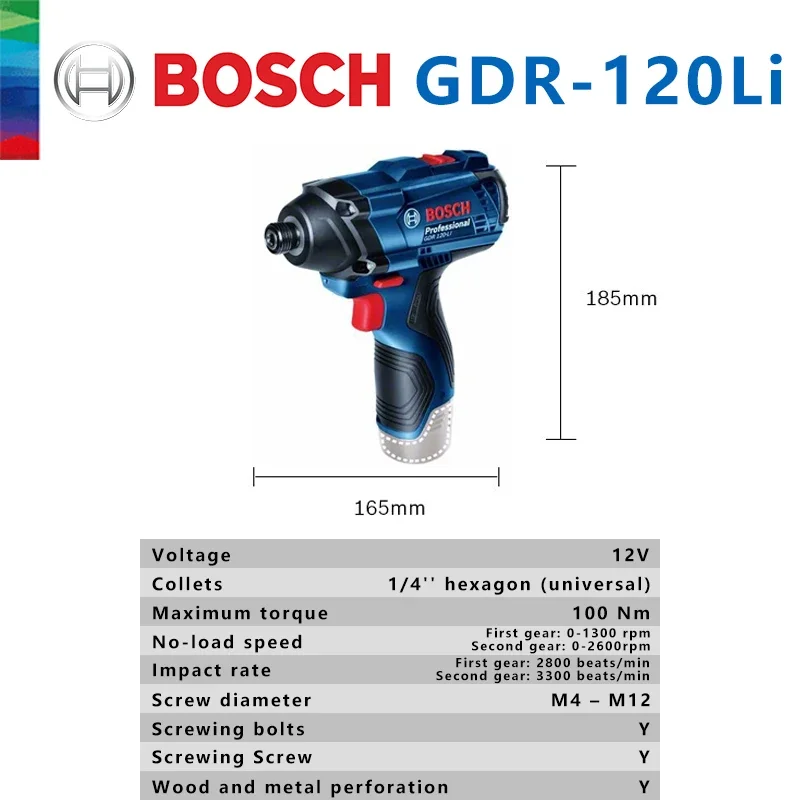 Bosch Original GDR 120-LI Rech - огляд і ціна Impact Driver Cordless