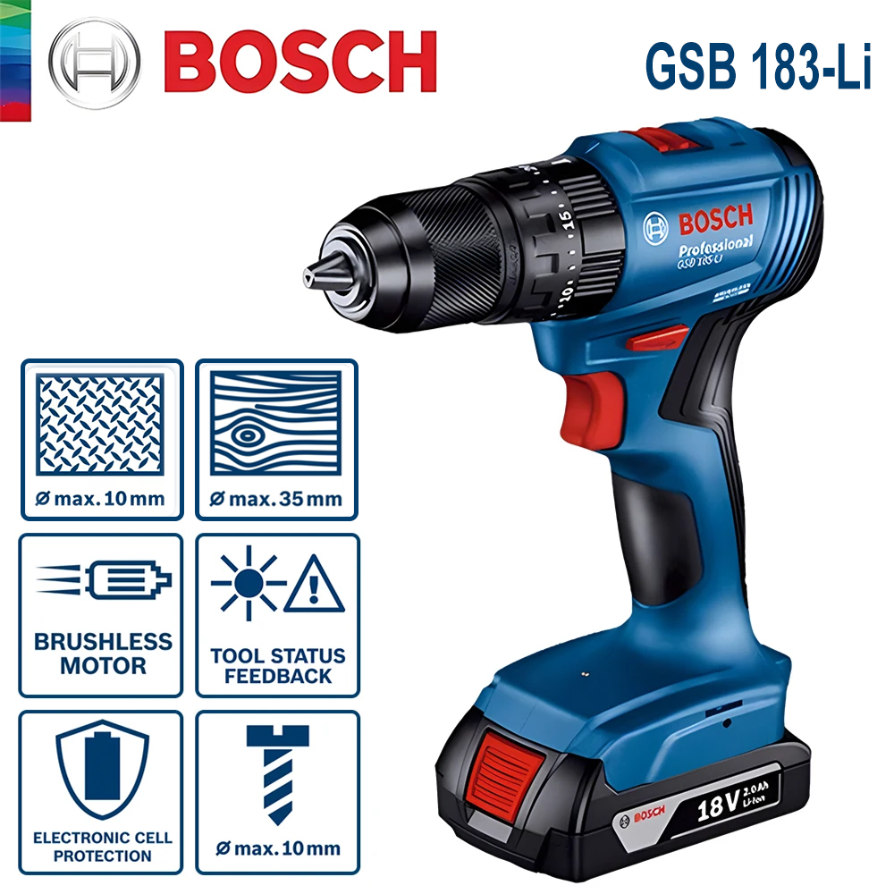 Bosch GSB 183-LI Electric Dril - огляд і ціна Power Tools Drill