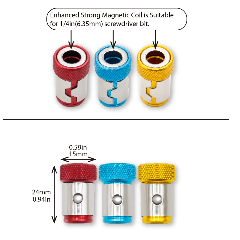 Universal 1/4 Inch Magnetic Sc - огляд і ціна Power Tools Yellow Color