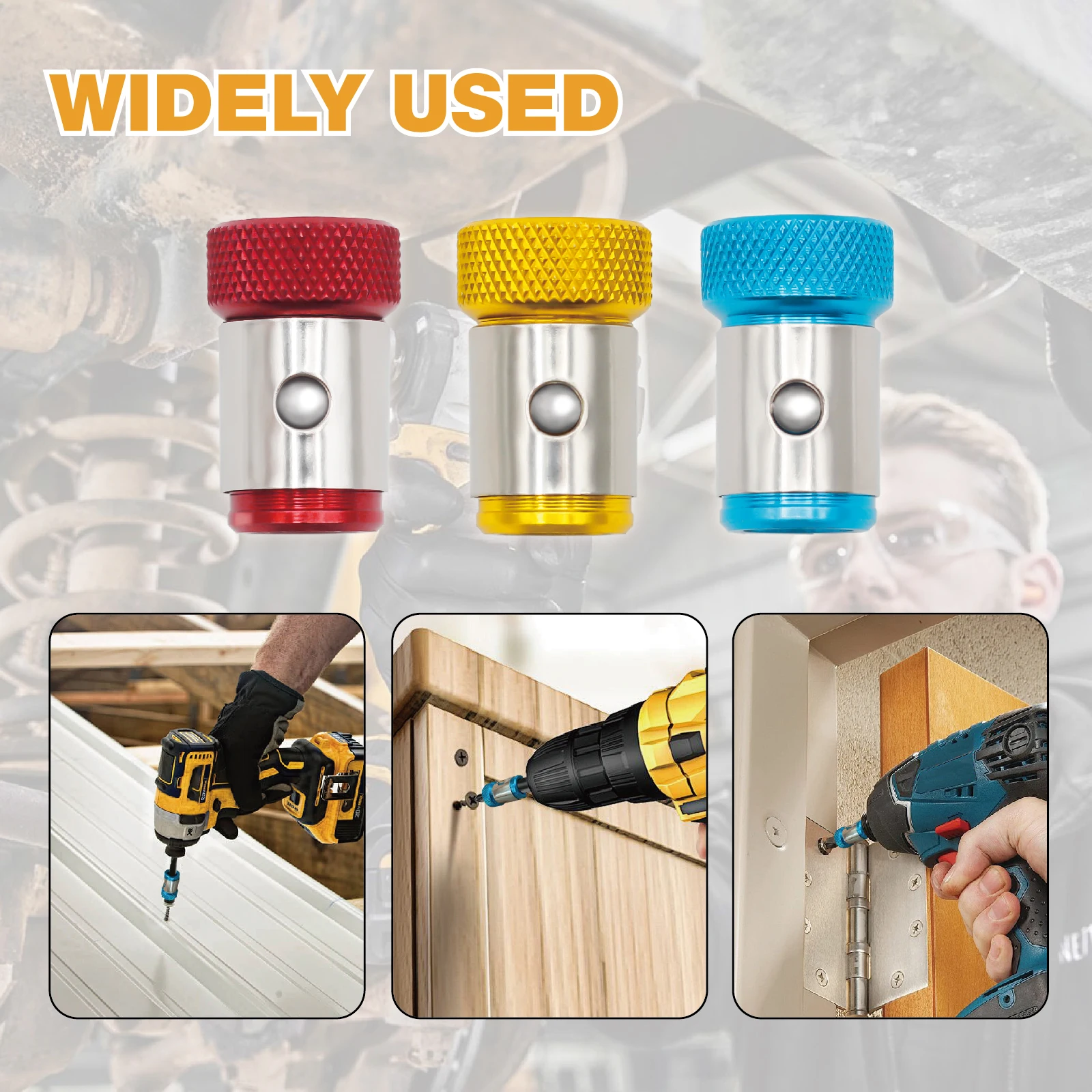 Universal 1/4 Inch Magnetic Sc - огляд і ціна Power Tools Yellow Color